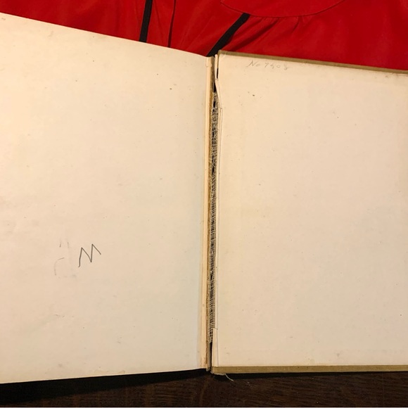 1900 Antique Hardcover Book with Red and Black Cover Art - Picture 10 of 10